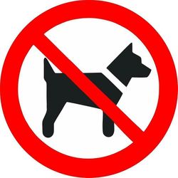 Sarl Acacha Klistermærke mærkat mærkat Dørgate bil butik butik græsplæne forbudt hund panel