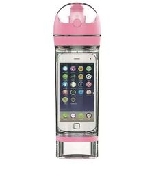 Ruili 16 Oz vandflaske 100% Bpa gratis tritan med iphone 6/5s Opbevaring Ibottle Pink