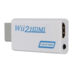 Wii Til Hdmi Konverter Fuld Hd 1080p Wii Til Hdmi Wii 2 Hdmi Konverter 3,5 mm Lyd til pc Hdtv Skærm Skærm Wii Til Hdmi Adapter Hvid