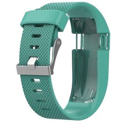 AIR Justerbart urbånd i almindelig farve til FITBIT Charge / HR mynte grøn
