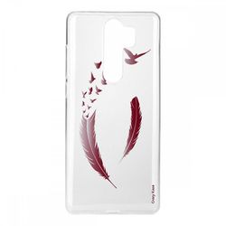 Crazy Kase Hull For Xiaomi Redmi Note 8 Pro i blød silikone, fjer og fugle Edge