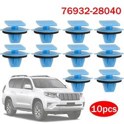 10kpl auton ovipaneelin verhoilu sivuhameen pidike pyörän kaaren suojus esiliinan kiinnike Toyota Prado Alphard Voxy Noah Estima Previa Lexus FN9U0502