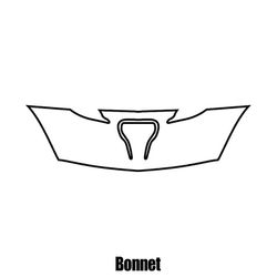 Window-Tint Clear Protection Film for Dodge Viper SRT 2014 til 2017 - Bonnet beskyttelse film Klar Gloss PPF