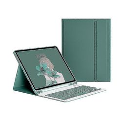 Kotelo näppäimistöllä iPadille 9.7 tuumaa 2017 2018 5. 6. sukupolvi G Tummanvihreä