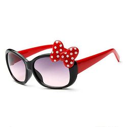 Fashion Kids udendørs solbriller Børn Cute Bowknot Briller Uv solbriller D