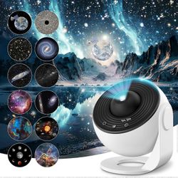Galaxy projektorivalo 12 filmilevyllä, planetaarion tähtiprojektori, Starry Sky Night Li