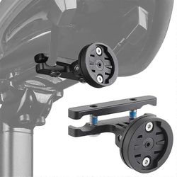 Polkupyörän takavalon satulatuki Säädettävä pyöräilyn toimintakamerateline Garmin TL300 RVR315 Magene L508 IGPSSR30 Musta