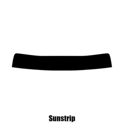 Window-Tint Sun Strip til Nissan Pixo 5-dørs Hatchback - 2009 til 2013 pre-cut sunstrip 5% limo sort