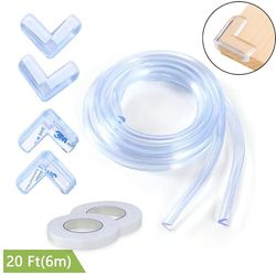 Grape Pp Baby Sikkerhed Clear Corner Protectors-6 X 1m Proofing Edge +4 Hjørner