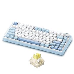 AULA F75 mekaaninen näppäimistö Langaton tiivisterakennenäppäimistö kolmitilaliitettävyydellä 99 näppäimen matalan viiveen pelinäppäimistö valoteho...