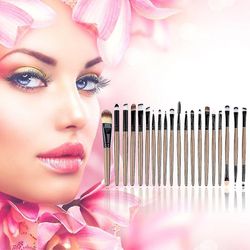 20 stk Professionel Makeup Beauty Kosmetisk Blush Golden Børster Kits
