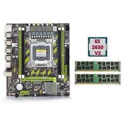 X79 Mboard + E5 2630 V2 CPU + 2x8GB DDR3 1600MHz Reg ECC Ram minne Sett A 2011 M.2 Nvme Mbo