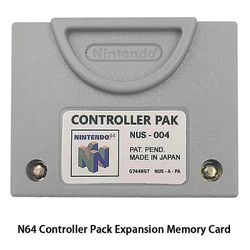 1pc minnekort 64-kontroller N64 Controller Pack utvidelsesminnekort