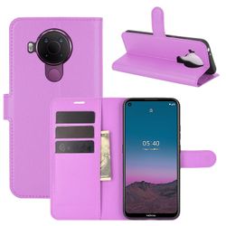 König Case Mobile Phone Protector til Nokia 5,4 Case Flip Cover Case Cases Kofanger Lilla Ny