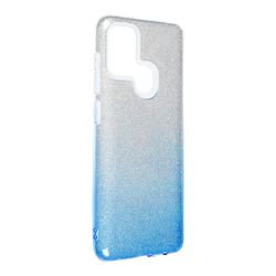 König Telefoncover til Samsung Galaxy A21s beskyttelsesetui Cover Bumper Shell Glitter Blue