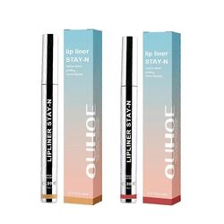 Lip Liner Peel Off Lip Tattoo Lip Stain Pitkäkestoinen oleskelu meikissä ravitseva Vaaleanruskea viininpunainen