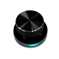 USB-äänenvoimakkuuden säädin Tietokone USB-äänenvoimakkuuden säädettävä ohjain Tuki Pikanäppäimet Muokattavissa w Musta