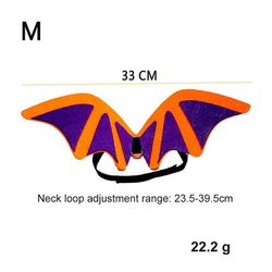 Hund Beklædning Halloween Bat Transformation Tilbehør Hund Tøj Produkter Lilla M