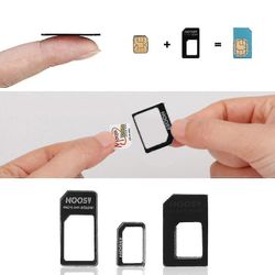 3 I 1 Nano Sim til Micro Standard Sim Microsim Adapter Til Iphone 5