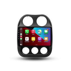 JIULUNET Langaton CarPlay Android Auto -radio Jeep Compass 1: lle MK 2009 - 2015 Auto Multimedia GPS 2din