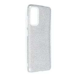 König Telefoncover til Samsung Galaxy S20 beskyttelsesetui Cover Bumper Shell Glitter Sølv