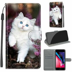 Foxdock Etui til iphone 8 / 7/ Se hvid kat mobil taske