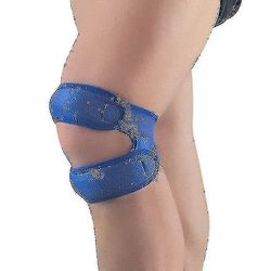 Wxgkv Sport Dual Action Knestropp Støtte Bånd Knær Støtte Beskyttelse Smertelindring Patella Tendinitis Brace Helse Blå