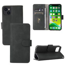 Etui til iphone 13 Mini Cover Premium læder med kortholder Flip Folio magnetisk etui etui coque - sort