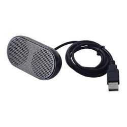 USB-minikaiutin tietokoneen kaiutin powered stereo multimediakaiutin kannettava kannettava tietokone (musta)