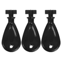 3kpl wc-paperiannostelijan avain paperipyyheannostelijan avaimen vaihto rullapaperiannostelija muovinen avain-hyvä Musta 5.30X2.40X1.00CM