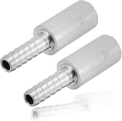 2-pakkaus diffuusioilmastuskivi 0,5 mikronia Homebrew Beer Oxygenation Diffusion Carbonation Stone (paras)