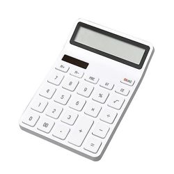 Mini Desktop Calculator 12 cifre LCD Display Office Finance Hvid
