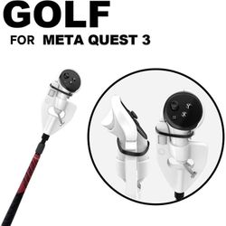 Vr Golf Club, yhteensopiva Metan ja Oculus Quest 3:n kanssa, sisäänvedettävä VR-golfmailan kahvan kiinnitys VR-ohjaimen pitämiseen Sininen