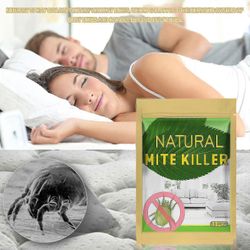 50-10kpl Natural Mite Killer Kit kotivuoteisiin - tehokas ja kemikaaliton punkinpoistoratkaisu - Miao 1 laatikko - 10 kpl