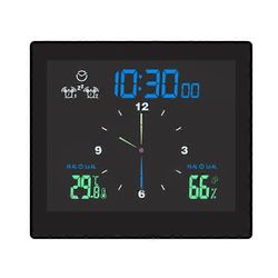 kylpyhuone vedenpitävä seinäkello suihkukellot ajastin musta