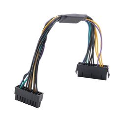 ATX 24-nastainen emolevy 18-nastainen sovittimen virtalähdekaapeli 18AWG HP Z420 Z620:lle Musta