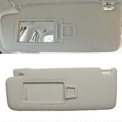 Skoda Superb 2016-2019 K-Car aurinkosuojapaneeli edessä meikkipeilillä ja aurinkosuojalla Beige Driver