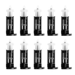 10kpl muovinen kiinnityspidike 4-suuntaisille CPU-jäähdyttimille 1155 775 CPU: n jäähdytyselementin kiinnitystappiruuvijäähdytin tuuletin mustavalk...