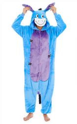 Winnie The Pooh Tegn Unisex Onesiee Fancy Kjole Kostyme Hettegensere Pyjamas Eeyore Donky M(160CM-170CM)