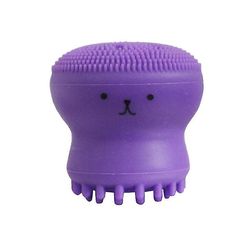 Coosilo Octopus Shape Silikone Ansigtsrensningsbørste - Ansigtsvask skrubbe, hudpleje, rensende instrumentbørste lilla