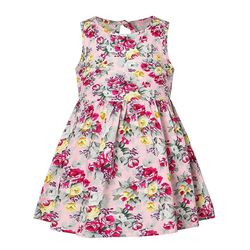 Liltop Toddler Baby Girls Ærmeløs Floral A-line Swing Dress Mini Tank Vest Kjole Pink 5-6 Years