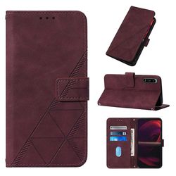 Gangxun Kompatibel med Sony Xperia 5 Iii etui læder folio cover tegnebog magnetisk premium etui coque rød