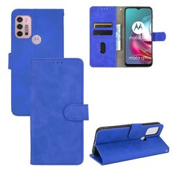 Etui til Motorola Moto G10 / G10 Power Cover Premium læder med kortholder Flip Folio magnetisk etui Etui Coque - Sort Blå