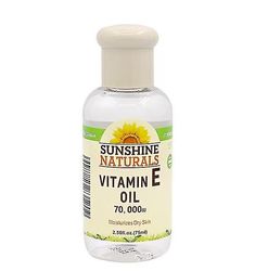 Pure Vitamin E Oil fukter tørr hud 70000 IE, 2,5 fl ozfor dagtid