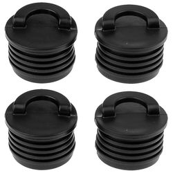 4 kpl Musta kajakin skooppaustulpat Bungs tyhjennysreiän vaihtotarvikkeet Marine Rafting Scupper Plug