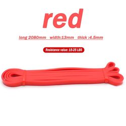 Modstand Band Workout Equipments Motion Elastic Band Workout Styrke Pilates Fitness Udstyr Training Expander Unisex Rød
