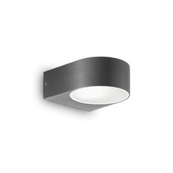 Ideal Lux Lighting Ideel Lux Iko - 1 lys udendørs op ad væggen lys antracit IP55, E27