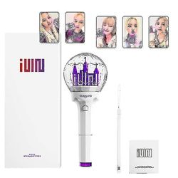 Ny Kpop Gidle Lightstick Ver.2 Korea (g) i-dle Light Stick versjon 2 1 Castle Konsert Lamp Party Flash med fotokort gave høy kvalitet ver.2 med 5 kort