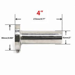 UNIVERSAALI 85mm 3.5" / 98mm 4'' / 110mm 4.5'' auto RUOSTUMATON KROMI ÄÄNENVAIMENNIN ÄÄNENVAIMENNIN