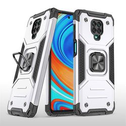 Shockproof rustning sag for redmi note8 med støttefod all inclusive dække sølv rpc274